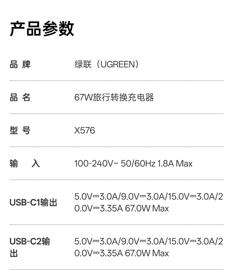 产品参数1